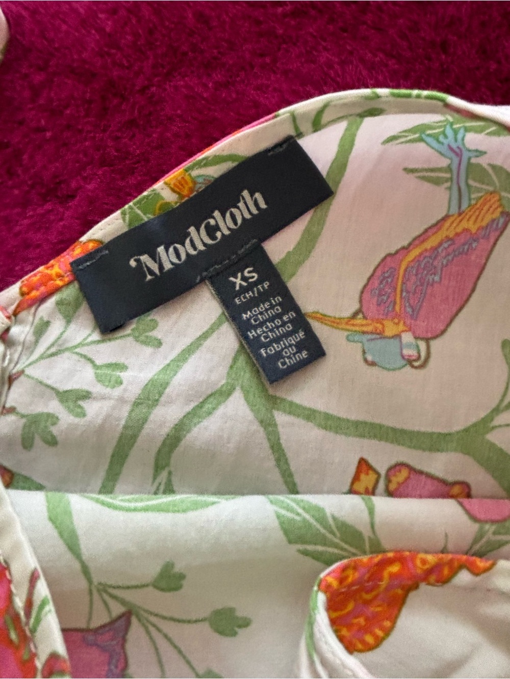 ModCloth, Crop Tank w/ Monkey Print, NEW! - Picture 4 of 4